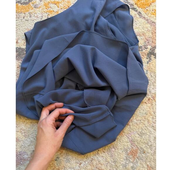 Alice + Olivia Blue Silk Blouse - Picture 8 of 10